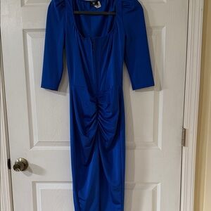 Elegant Blue Women's Dress